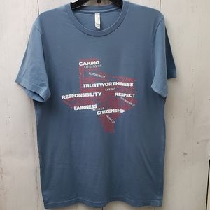 Texas Word Cloud Graphic T Shirt (M)
